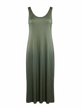 CITRON Santa Monica Pale Green Silk Sleeveless Maxi Dress Size M